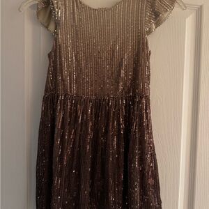 Sequin Dress with Cap Sleeves